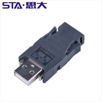 Kit de conector USB industrial USB A 2.0 Enchufe recto MECHATROLINK II 1827525-1